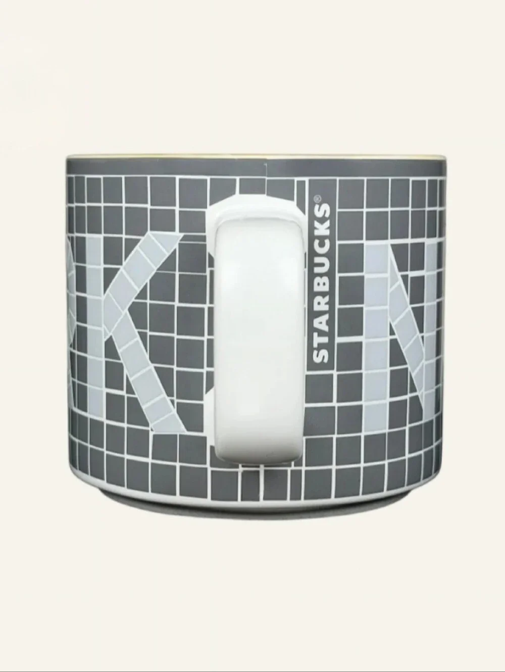 2019 STARBUCKS NYC NEW YORK CITY SUBWAY TILE CERAMIC COLLECTION MUG 12 OZ